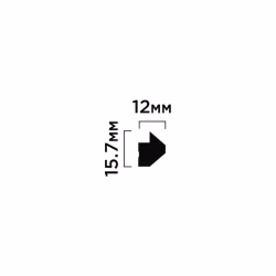 Финишный молдинг под покраску Hiwood LF136B NP 2700×15,7×12