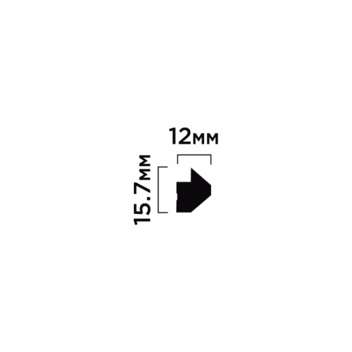 Финишный молдинг под покраску Hiwood LF136B NP 2700×15,7×12