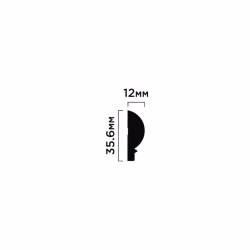 Финишный молдинг под покраску Hiwood LF137A NP 2700×35,6×12