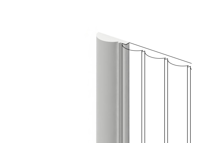 Финишный молдинг под покраску Hiwood LF137A NP 2700×35,6×12