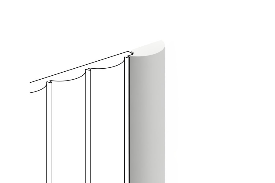 Финишный молдинг под покраску Hiwood LF137B NP 2700×26,8×12