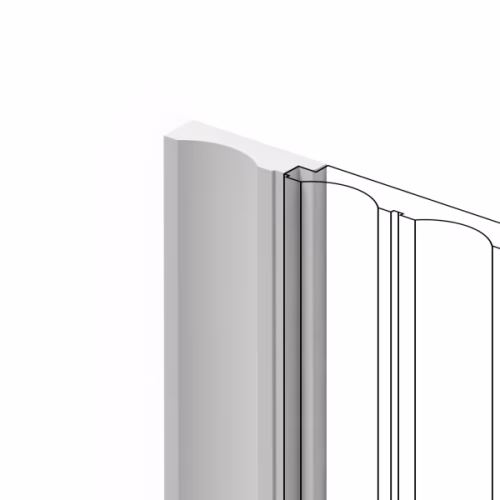 Финишный молдинг под покраску Hiwood LF138A NP 2700×43,3×12