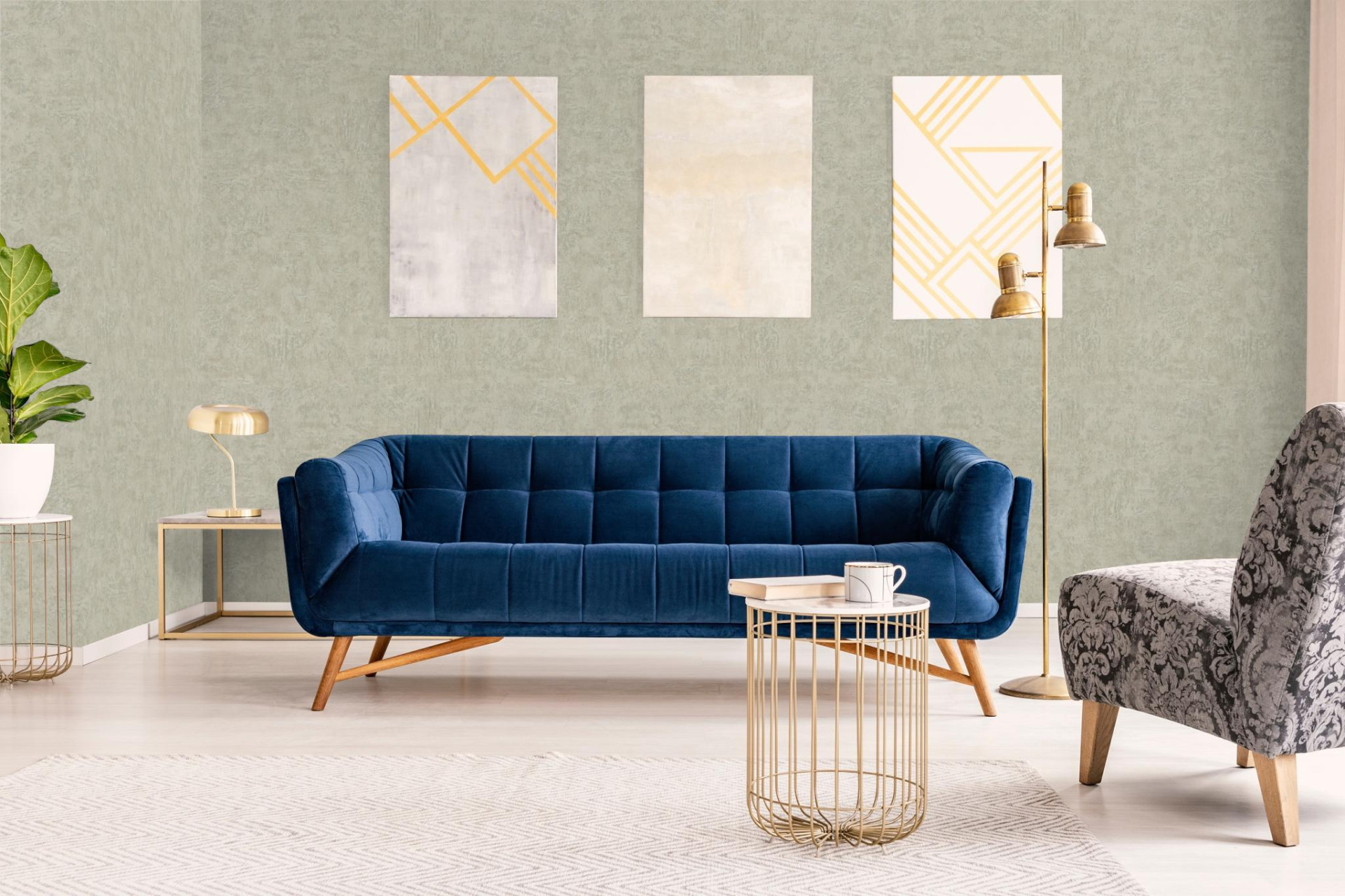 Обои Marburg Kumano 34572 10,05×1,06 фото в интерьере