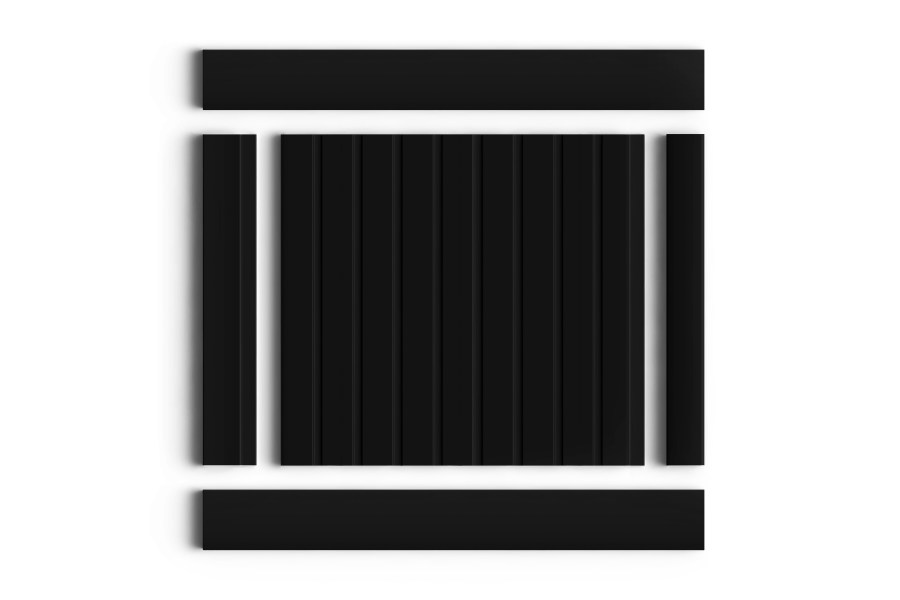 Финишный молдинг Hiwood LF1 BK 2700×50×17