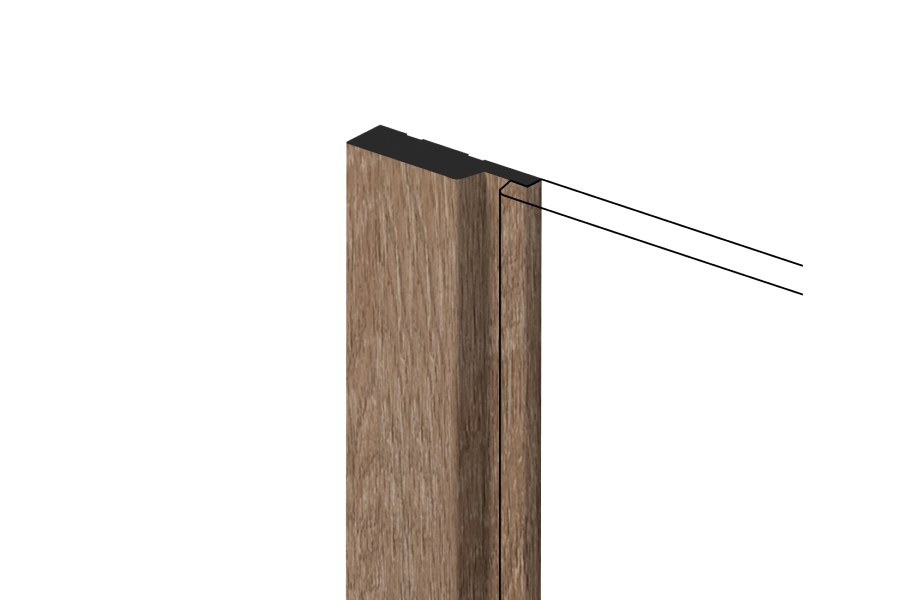 Финишный молдинг Hiwood LF124A BR416 2700×42×12