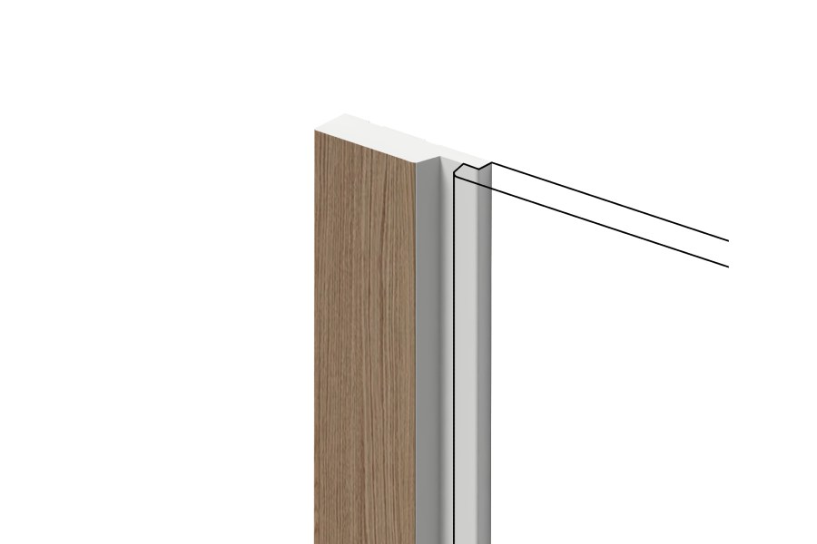 Финишный молдинг Hiwood LF124A BR417N 2700×42×12