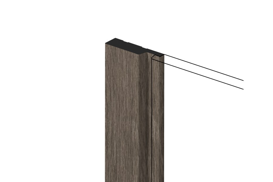 Финишный молдинг Hiwood LF124A BR490 2700×42×12