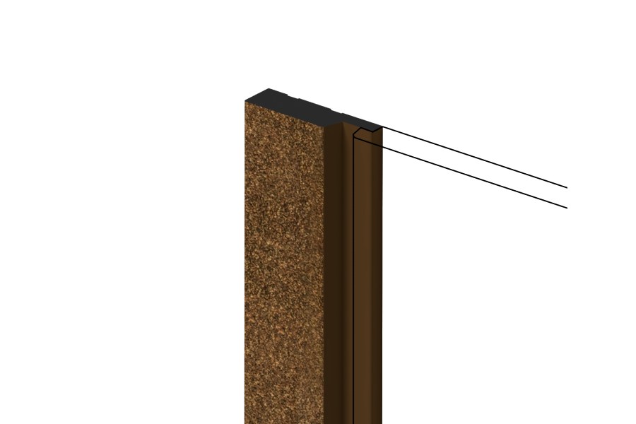 Финишный молдинг Hiwood LF124A G387 2700×42×12