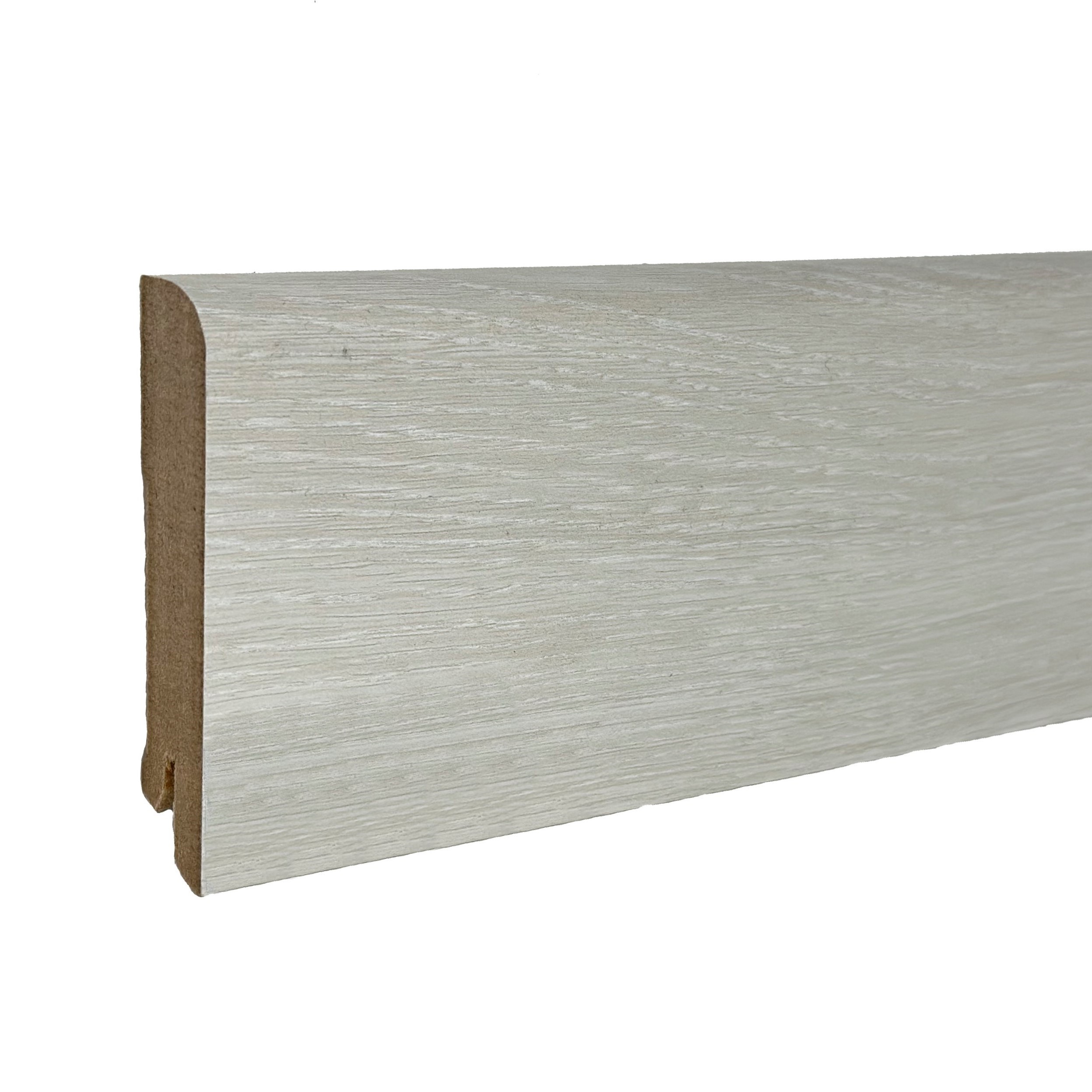 Плинтус МДФ ламинированный DeArtio Дуб беленый B302-02 2050×80×16