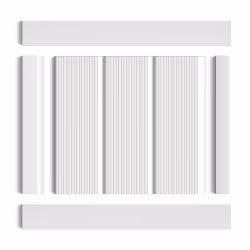 Стеновая панель из полистирола под покраску Hiwood LV127L NP 2700×120×12