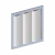 Стеновая панель из полистирола под покраску Hiwood LV141 NP 2700×116×17,5