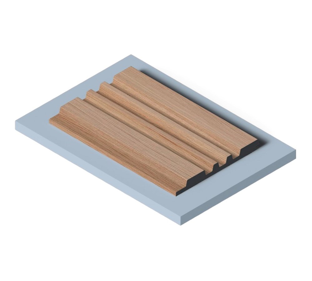 Стеновая панель из полистирола Hiwood LV121 BR417 2700×120×12