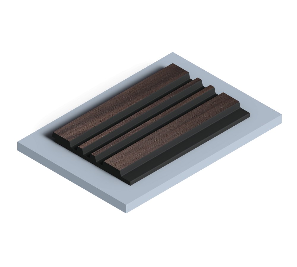 Стеновая панель из полистирола Hiwood LV123 BR395K 2700×120×12