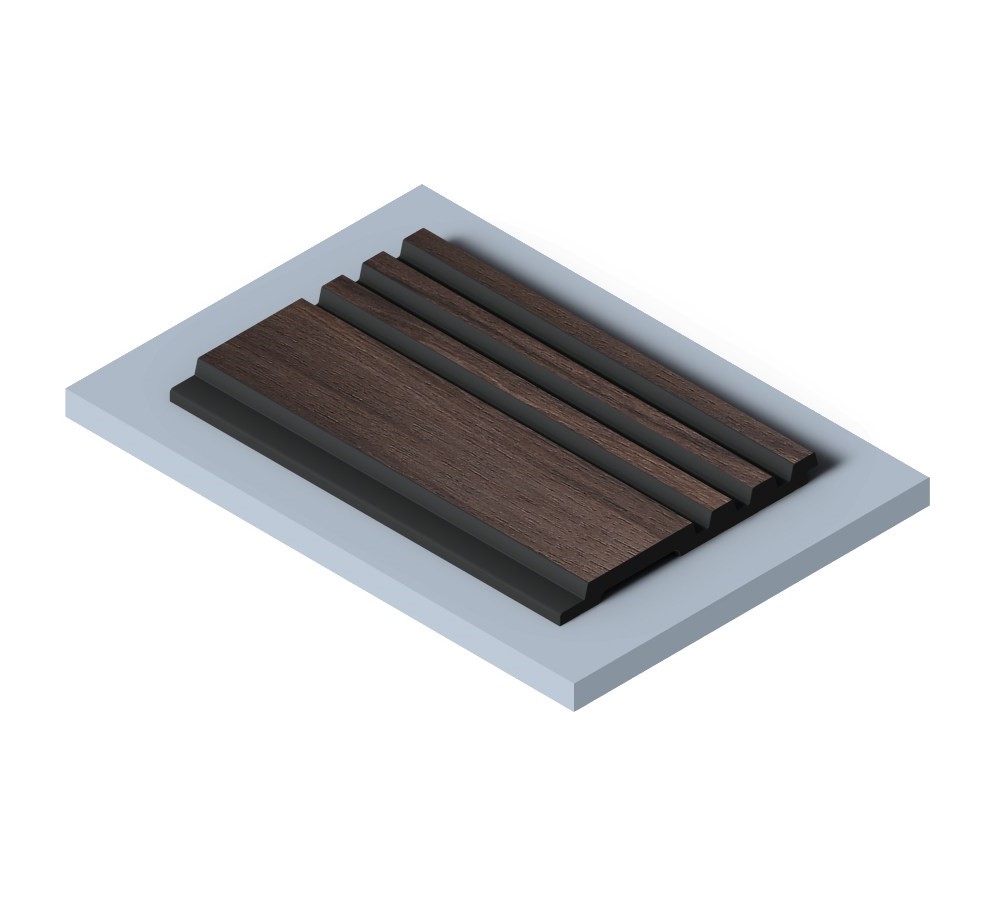 Стеновая панель из полистирола Hiwood LV128 BR395K 2700×120×12