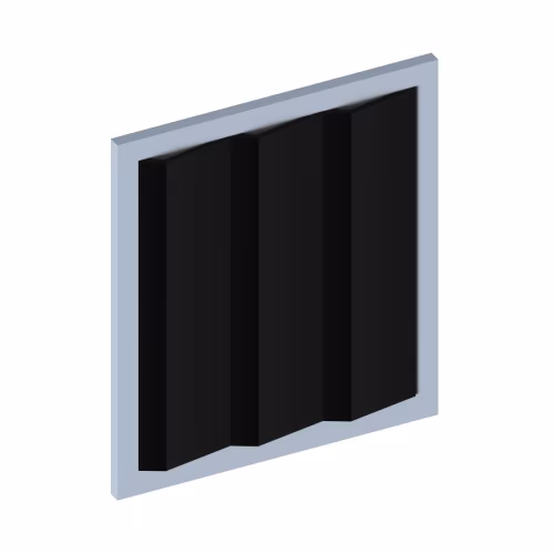 Стеновая панель из полистирола Hiwood LV141 BK 2700×116×17,5