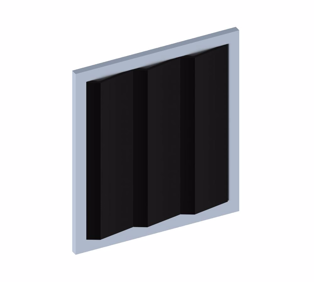 Стеновая панель из полистирола Hiwood LV141 BK 2700×116×17,5