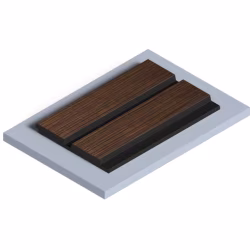 Стеновая панель из полистирола Hiwood LV123 BR396K 2700×120×12