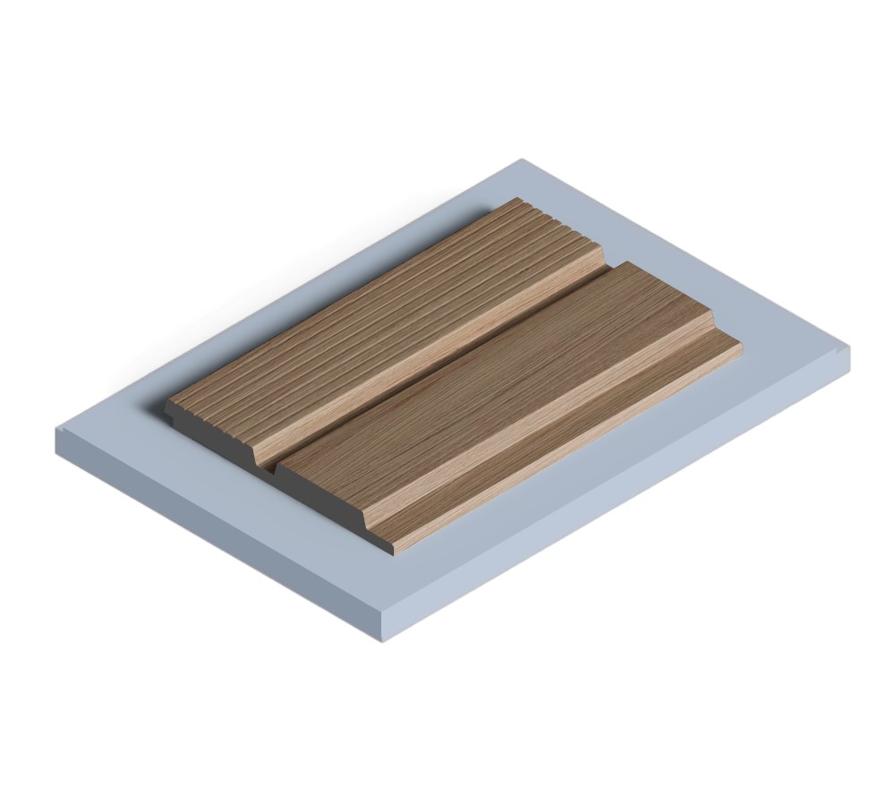 Стеновая панель из полистирола Hiwood LV123 BR417 2700×120×12