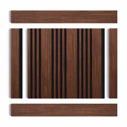 Стеновая панель из полистирола Hiwood LV128 BR396K 2700×120×12