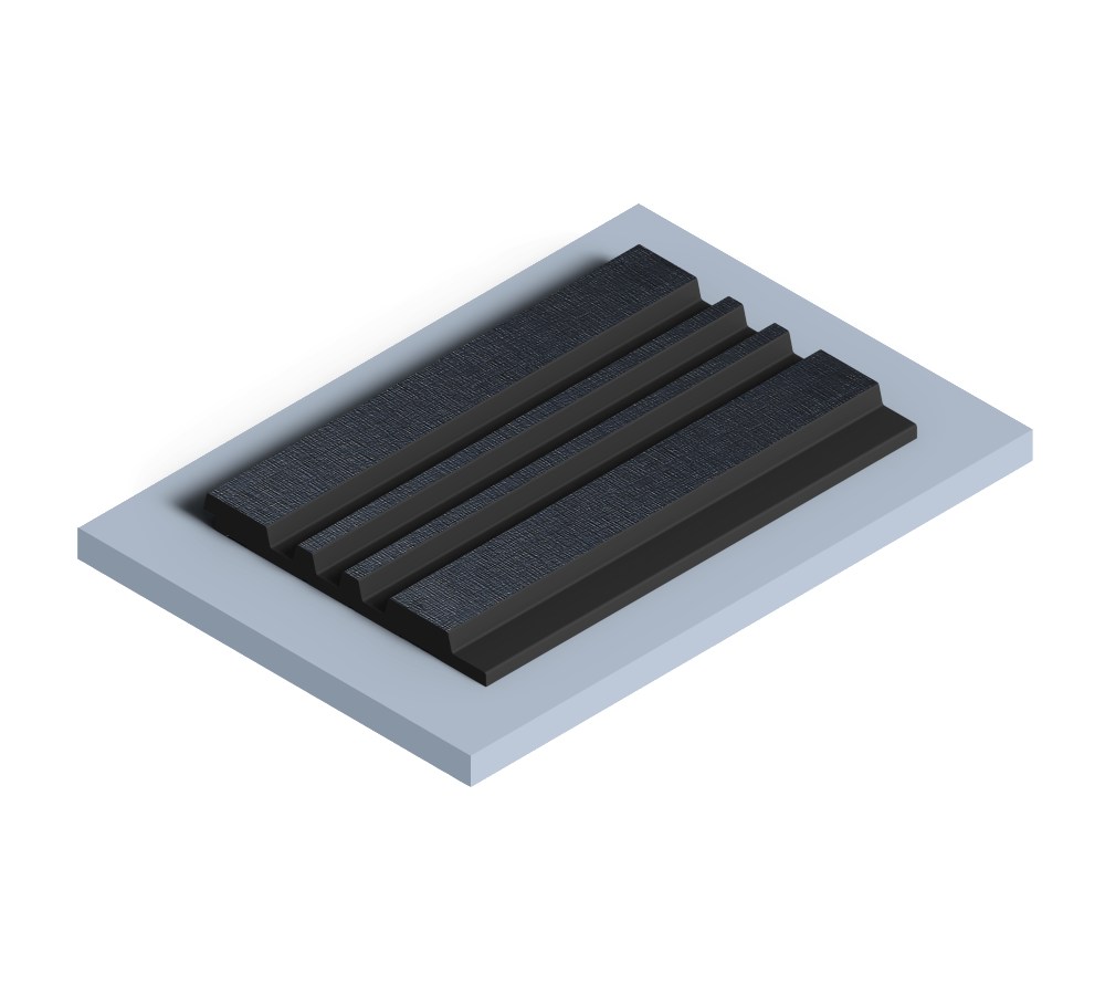 Стеновая панель из полистирола Hiwood LV121 BK114K 2700×120×12