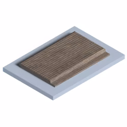 Стеновая панель из полистирола Hiwood LV127L BR490 2700×120×12