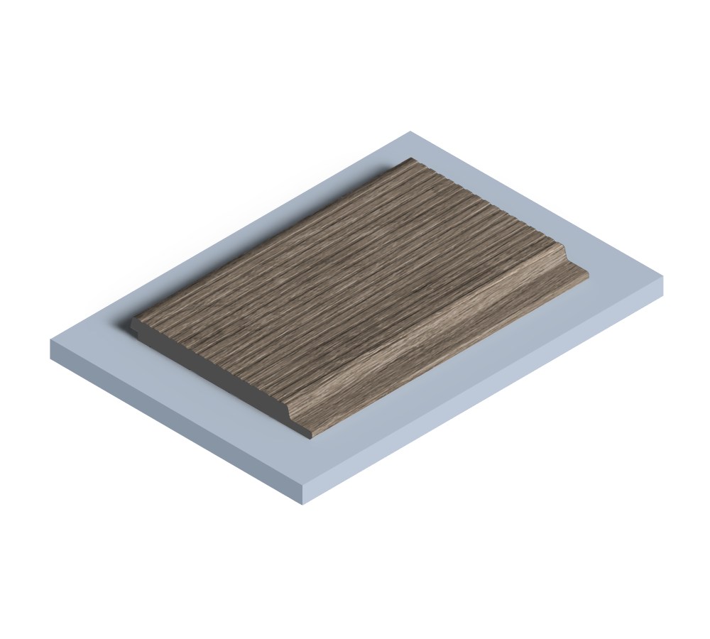 Стеновая панель из полистирола Hiwood LV127L BR490 2700×120×12