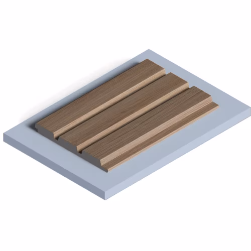 Стеновая панель из полистирола Hiwood LV124 BR417 2700×120×12