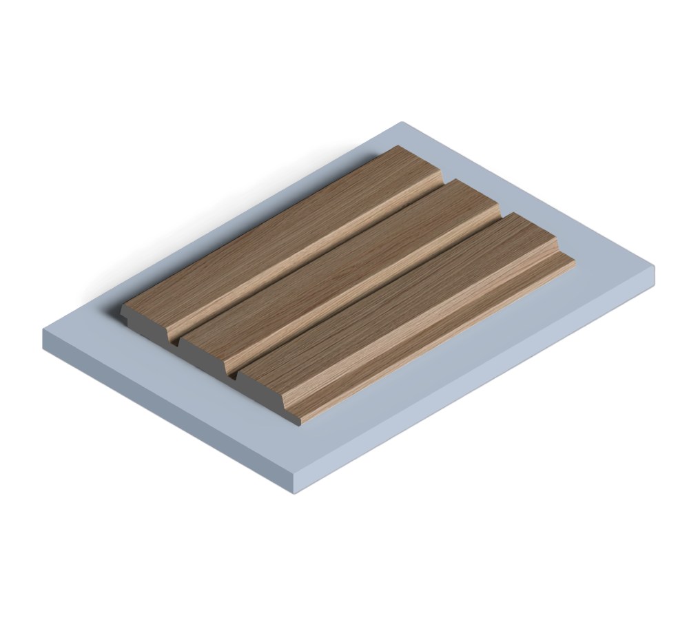 Стеновая панель из полистирола Hiwood LV124 BR417 2700×120×12