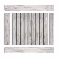Стеновая панель из полистирола Hiwood LV124 GR24 2700×120×12