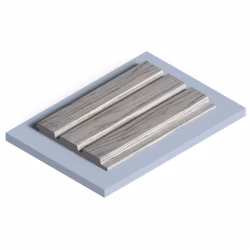 Стеновая панель из полистирола Hiwood LV124 GR24 2700×120×12