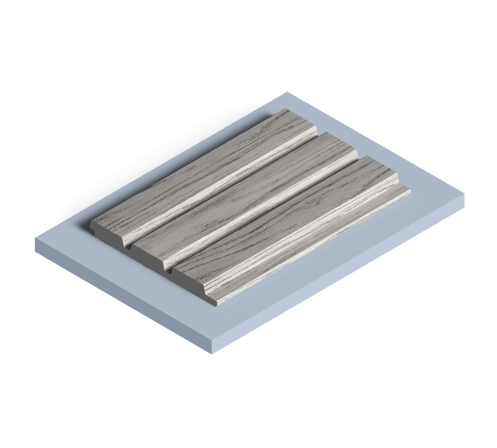 Стеновая панель из полистирола Hiwood LV124 GR24 2700×120×12