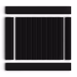 Стеновая панель из полистирола Hiwood LV124 BK 2700×120×12