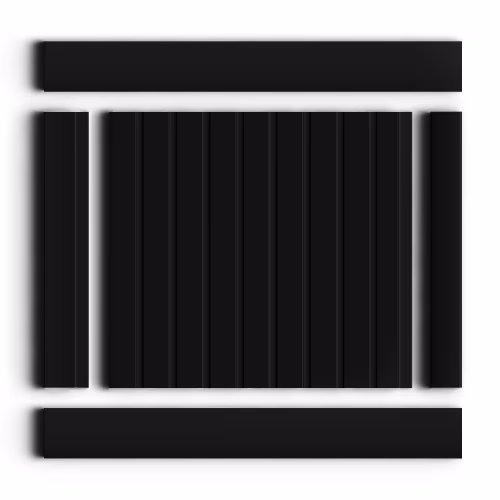 Стеновая панель из полистирола Hiwood LV124 BK 2700×120×12