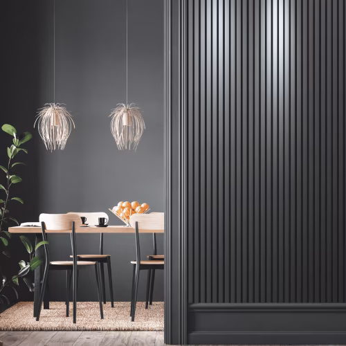 Стеновая панель из полистирола Hiwood LV124 BK 2700×120×12