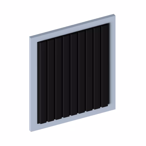 Стеновая панель из полистирола Hiwood LV124 BK 2700×120×12