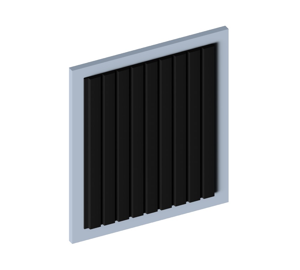 Стеновая панель из полистирола Hiwood LV124 BK 2700×120×12