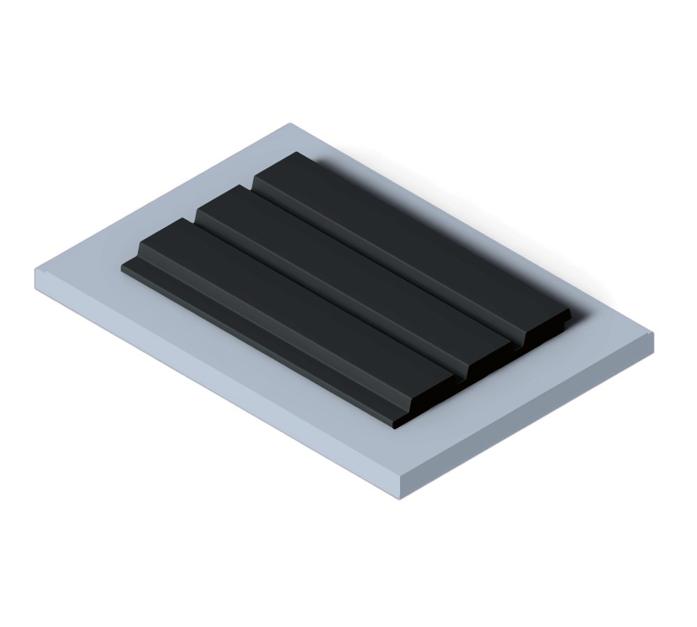 Стеновая панель из полистирола Hiwood LV124 BK 2700×120×12