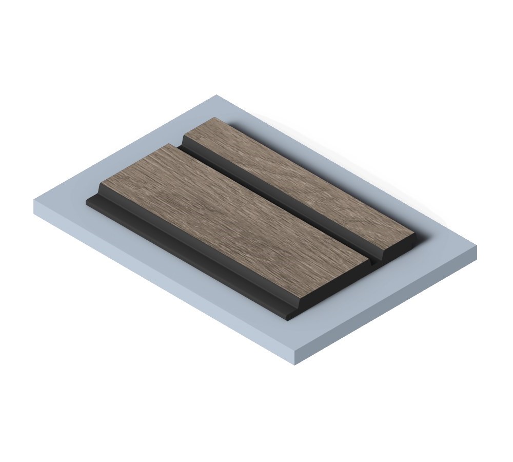 Стеновая панель из полистирола Hiwood LV133 BR490K 2700×120×12