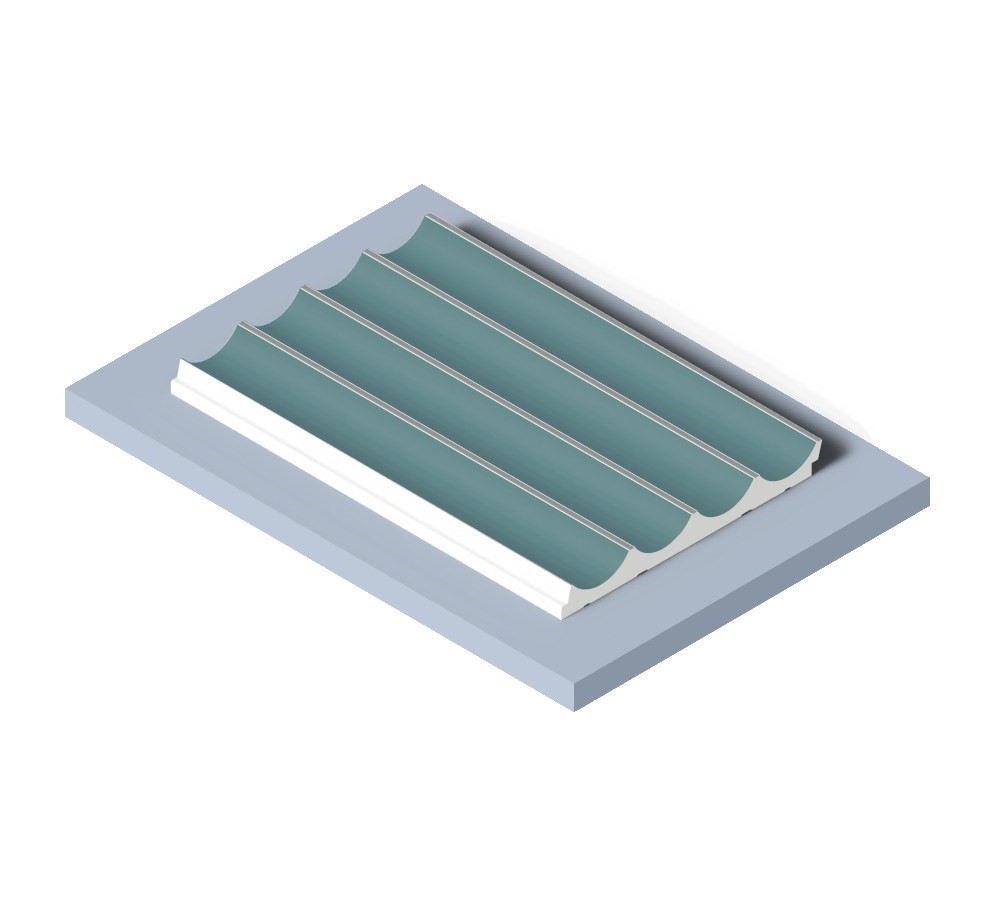 Стеновая панель из полистирола Hiwood LV139 BU27 2700×120×12