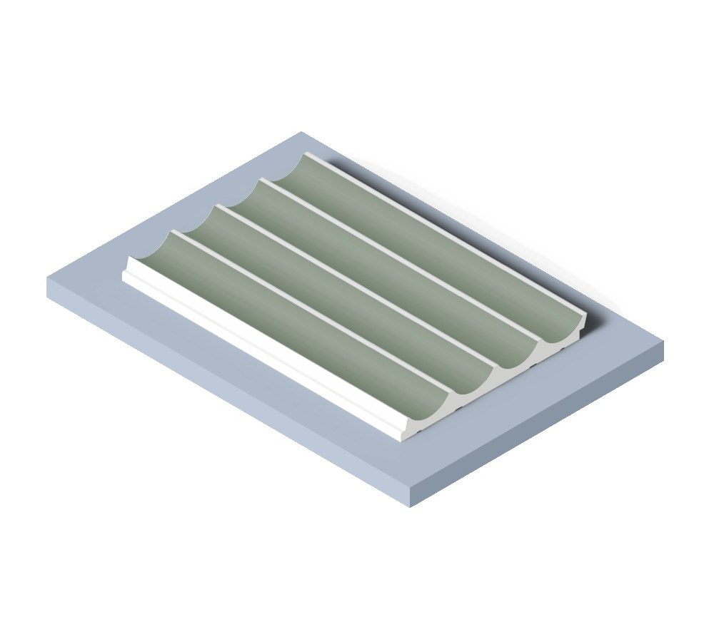 Стеновая панель из полистирола Hiwood LV139 GN69 2700×120×12