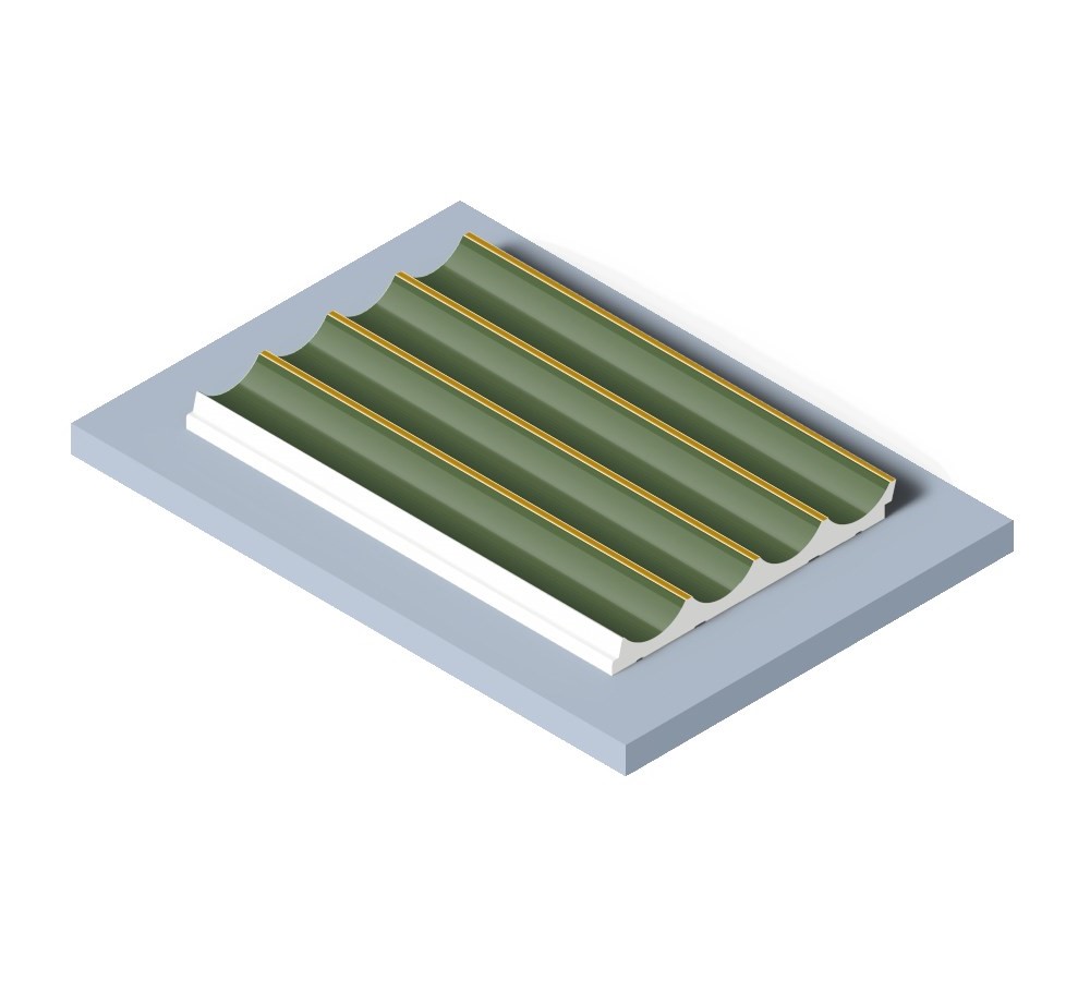 Стеновая панель из полистирола Hiwood LV139 GN81G 2700×120×12