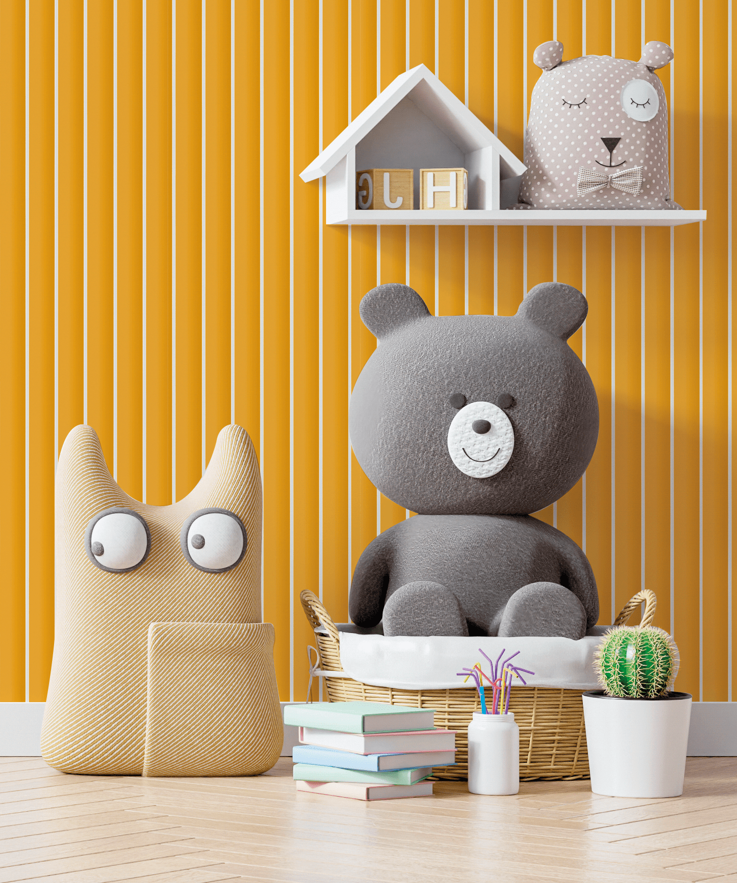 Стеновая панель из полистирола Hiwood LV139 Y5 2700×120×12 фото в интерьере