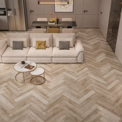 Кварцвиниловый SPC ламинат Cronafloor Herringbone Дуб Лилль H007 венгерская елка 640×128×4,5