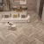 Кварцвиниловый SPC ламинат Cronafloor Herringbone Дуб Лилль H007 венгерская елка 640×128×4,5 фото в интерьере