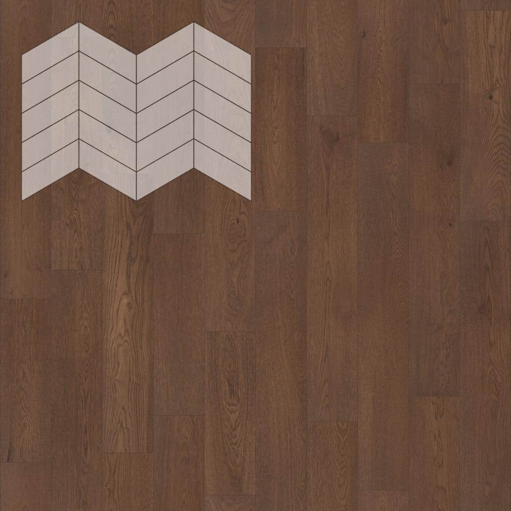 Инженерная доска Lab Arte Chevron Pro Дуб Грот рустик французская елка 490×110×14