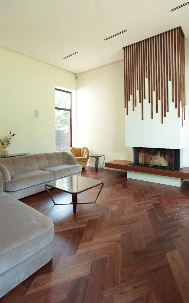 Инженерная доска HM Flooring Орех американский Diamond селект итальянская елка 550×150×14