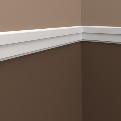 Молдинг под покраску Европласт 1.51.342 2000×75×15 фото в интерьере