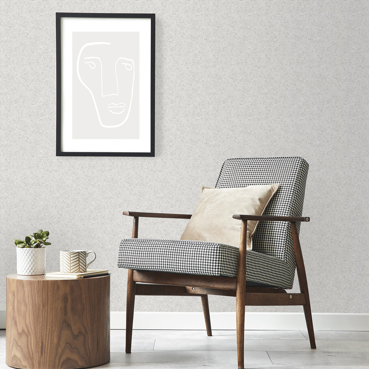 Обои Aura Small Prints G56673 10,05×0,53 фото в интерьере