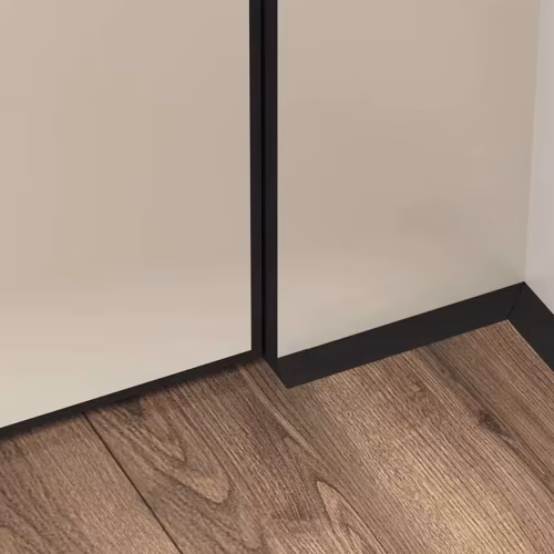 Микроплинтус алюминиевый Laconistiq Micro 11 Mini Чёрный 11-11-200 2000×11×5