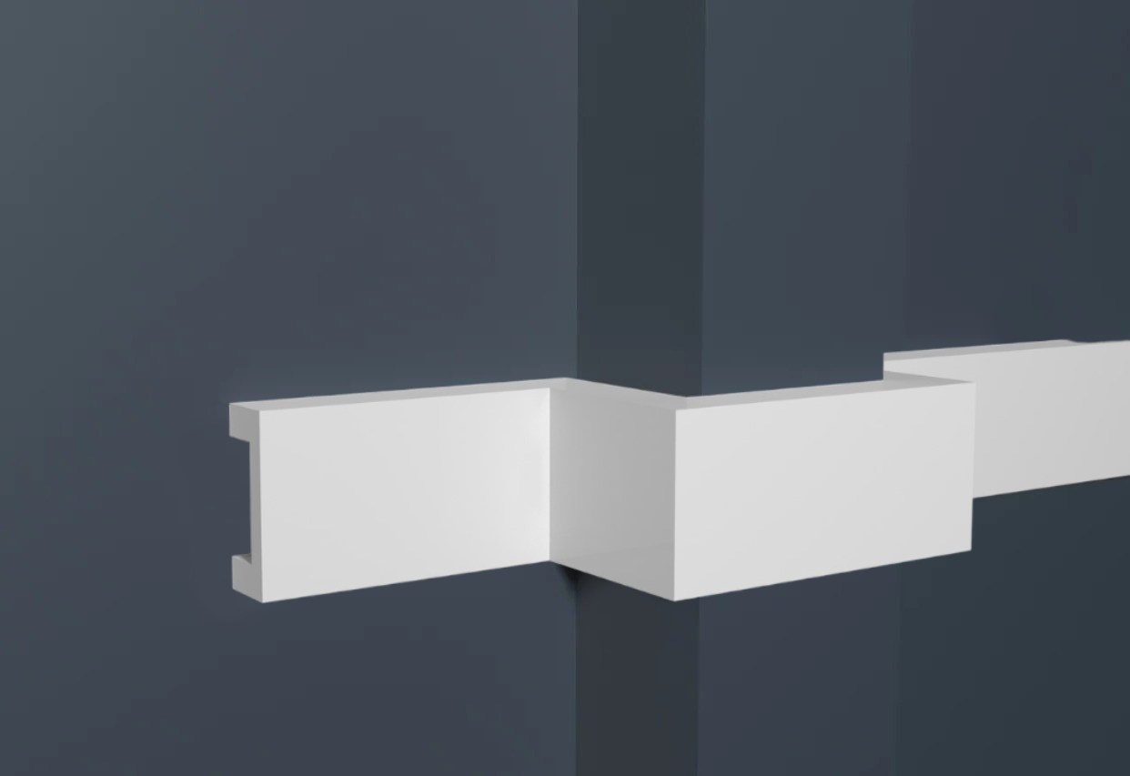 Молдинг из полистирола под покраску Decor-Dizayn Грани DD618 3000×40×15